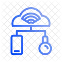 Iot Internet De Las Cosas Control De La Nube Icono