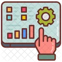 Control Control De Datos Sitio Web De Datos Icono