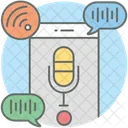 Control De Voz Nota De Voz Grabadora Movil Icono
