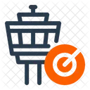 Control Tower Radar Building Blueprint Icon