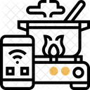 Controle De Cozimento Wi Fi Wi Fi Cozinha Ícone