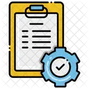 Controle De Qualidade Lista De Verificacao Verificacao Ícone