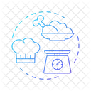 Portion Controle Nourriture Icône