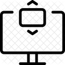 Controle Deslizante De Computador Vertical Ícone