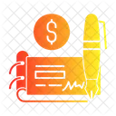 Chèque d'investissement  Icône
