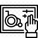 Controle Controleur De Fauteuil Roulant Technologie Icône