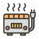 Electric Home Heating Icon
