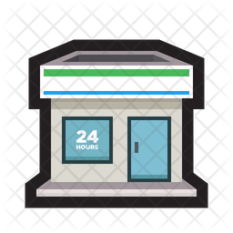 Convenience Store Icon, FluentUI Emoji Mono Iconpack