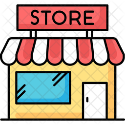 Convenience store icon set, Super market and shopping mall