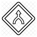 Converging Road Icon