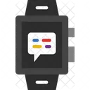 Conversa Aplicativo De Smartwatch Smartwatch Ícone