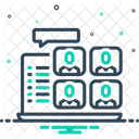 Conversa em grupo  Ícone