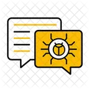 Bate Papo Sobre Bugs Bate Papo Sobre Malware Mensagens Sobre Malware Ícone