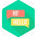 Conversacion Negocios Chat Icono