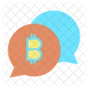 Chat Conversacion Bitcoin Chat Bitcoin Icono