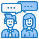 Conversación de pareja  Icono