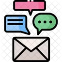 Conversación por correo electrónico  Icono