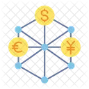 Conversao De Moeda Economia Digital Dinheiro Digital Ícone