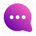 Conversation Chat Bubble Writing Icon