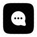 Conversation Chat Bubble Writing Icon