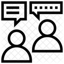 대화 대화 토론 아이콘