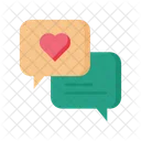 Conversation Love Chat Love Message Icon