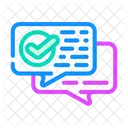 Conversation Approval  Icon