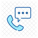 Conversation By Phone Call Customer Care Icon