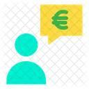 Bulle De Discussion En Euros Bulle De Discussion Discussion En Euros Icon