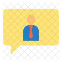 Conversation Chat Bubble Employye Icon