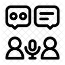 Conversation Talking Face To Face Icon