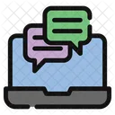 Conversation Laptop Language Icon