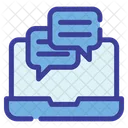 Conversation laptop  Icon