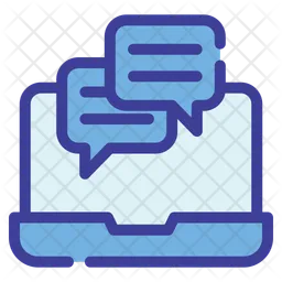 Conversation laptop  Icon