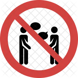 Conversation not allowed  Icon