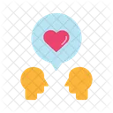 Conversation Of Love Love Heart Icon