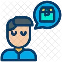 Conversation Package Courier Icon