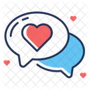 Chat Romantique Message Damour Rencontres Icône