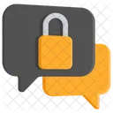 Conversation Security Lock Chat Chat Bubbles Icon