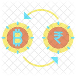 Conversión de bitcoins  Icono