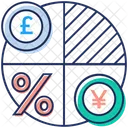 Conversion De Dinero Transaccion En Linea Cambio De Moneda Icono