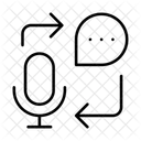 Conversion De Voz A Texto Transcripcion Analisis De Audio Icono