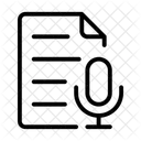 Conversion De Voz A Texto Transcripcion Analisis De Audio Icono