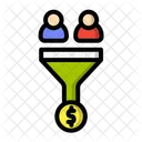 Conversion Funnel Seo And Web Icon