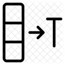 Convert Column To Text Icon