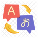 Language Exchange Convert Language Language Practice Icon
