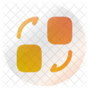 Convert Shape Grid Element Icon