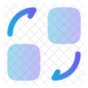 Convert shape square  Icon