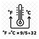Converter Fahrenheit Formula Fahrenheit Equacao Fahrenheit Ícone