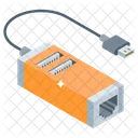 Convertidor USB Adaptador USB Concentrador De Puertos Icono
